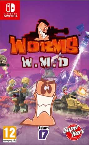 Worms Armageddon: Anniversary Edition box art for Nintendo Switch